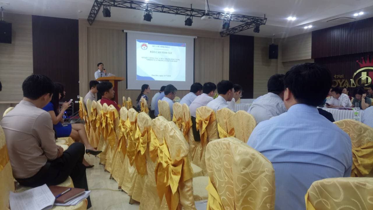 STECH attends the Vinh Phuc health sector planning conference for the second half of 2018